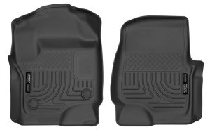 Ford Super Duty Floor Mat - Front - Husky Liners - WeatherBeater - Black - 2017